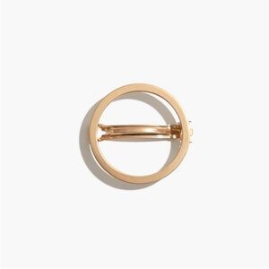 Madewell chunky gold circle hair clip